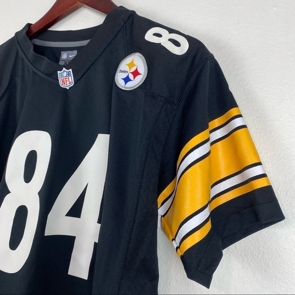 NIKE ON FIELD NFL PITTSBURGH STEELERS #84 ANTONIO BROWN Size XL Woman’s - Picture 3 of 13